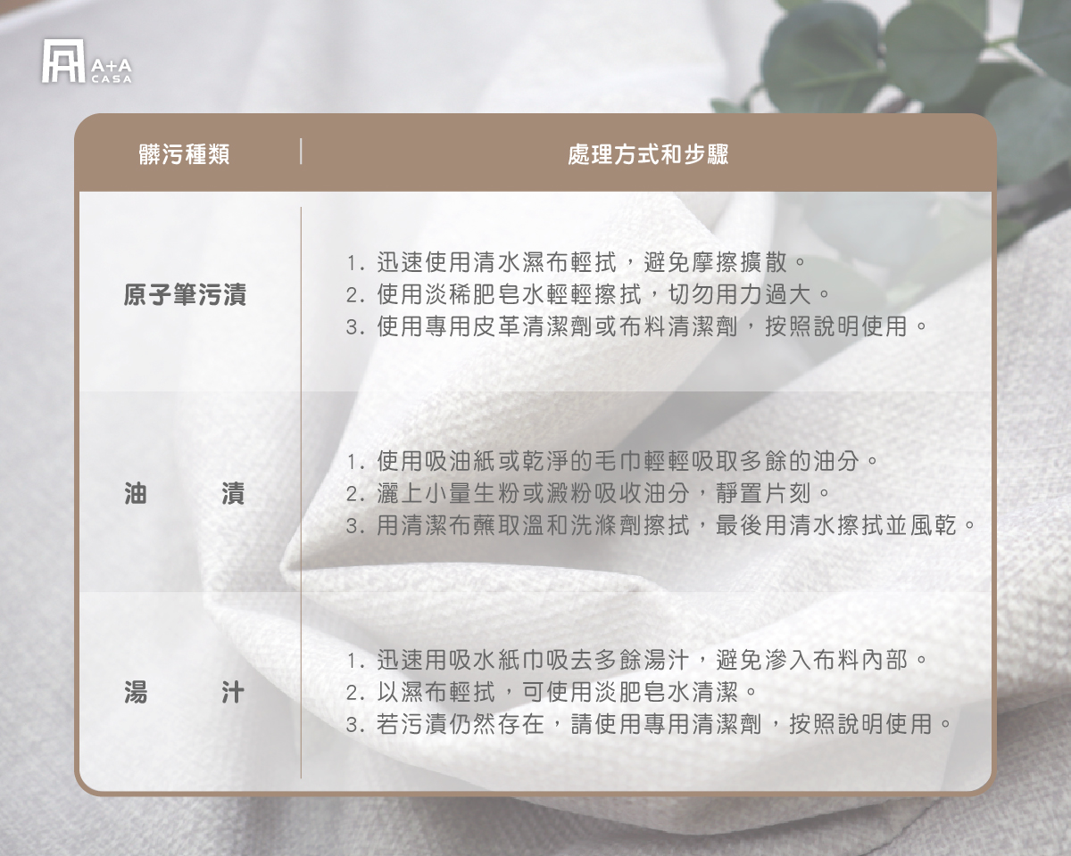 貓抓布沙發清潔必看:不同髒污如何處理?