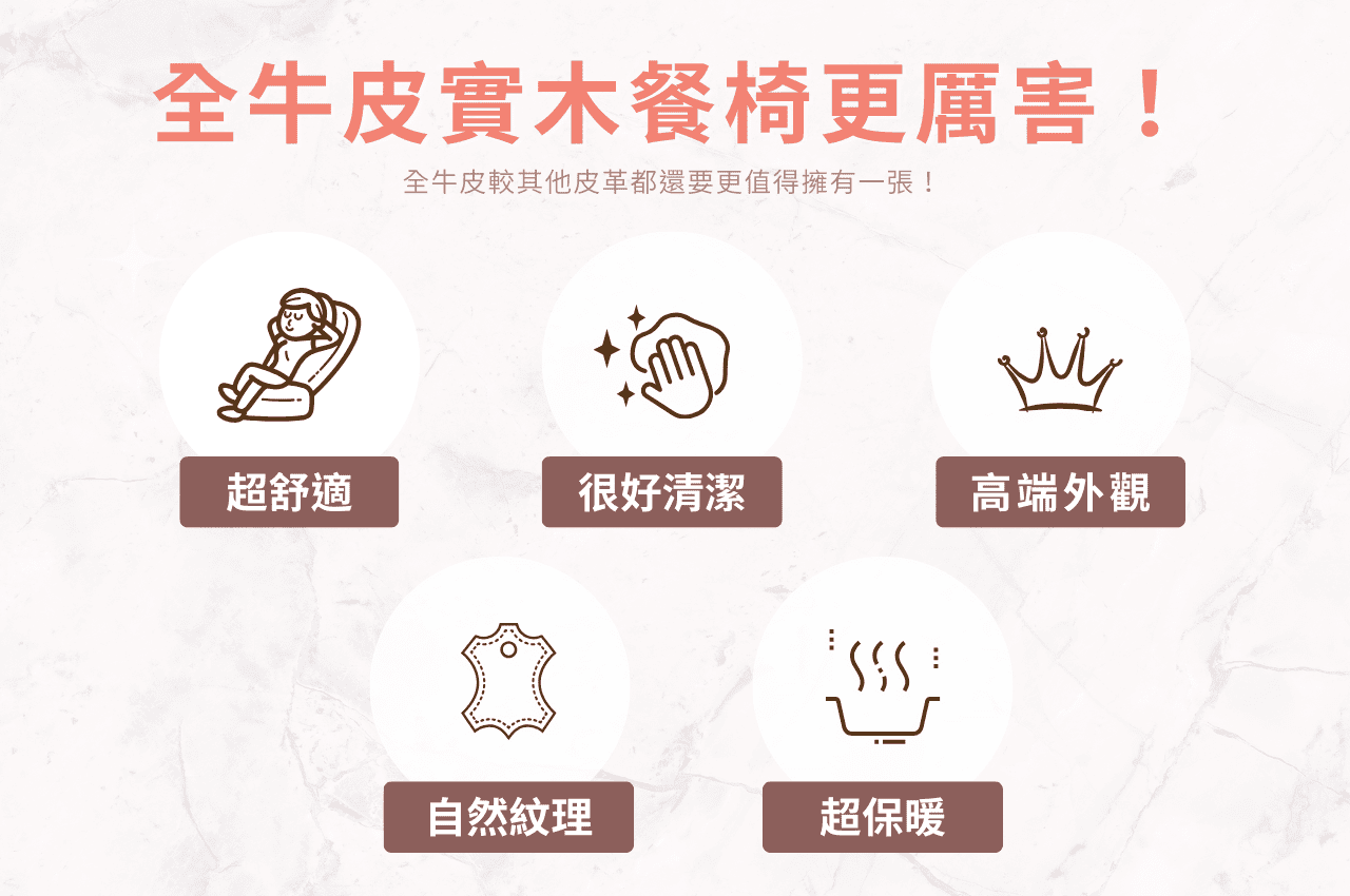 實木餐椅全牛皮推薦嗎?