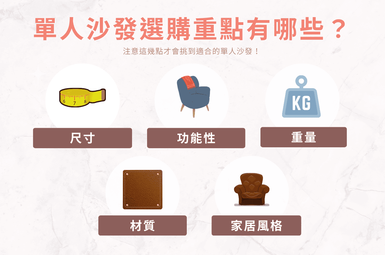 單人沙發椅選購重點有哪些?